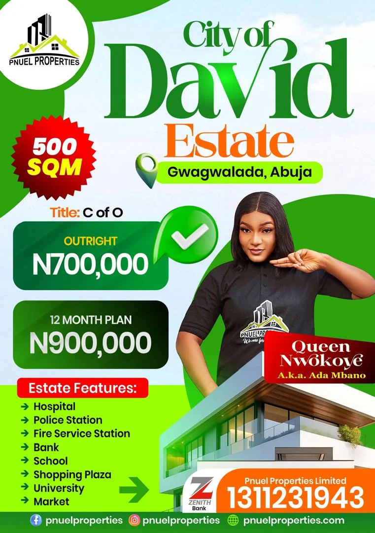 CITY OF DAVID ESTATE, GWAGWALADA, ABUJA in FCT