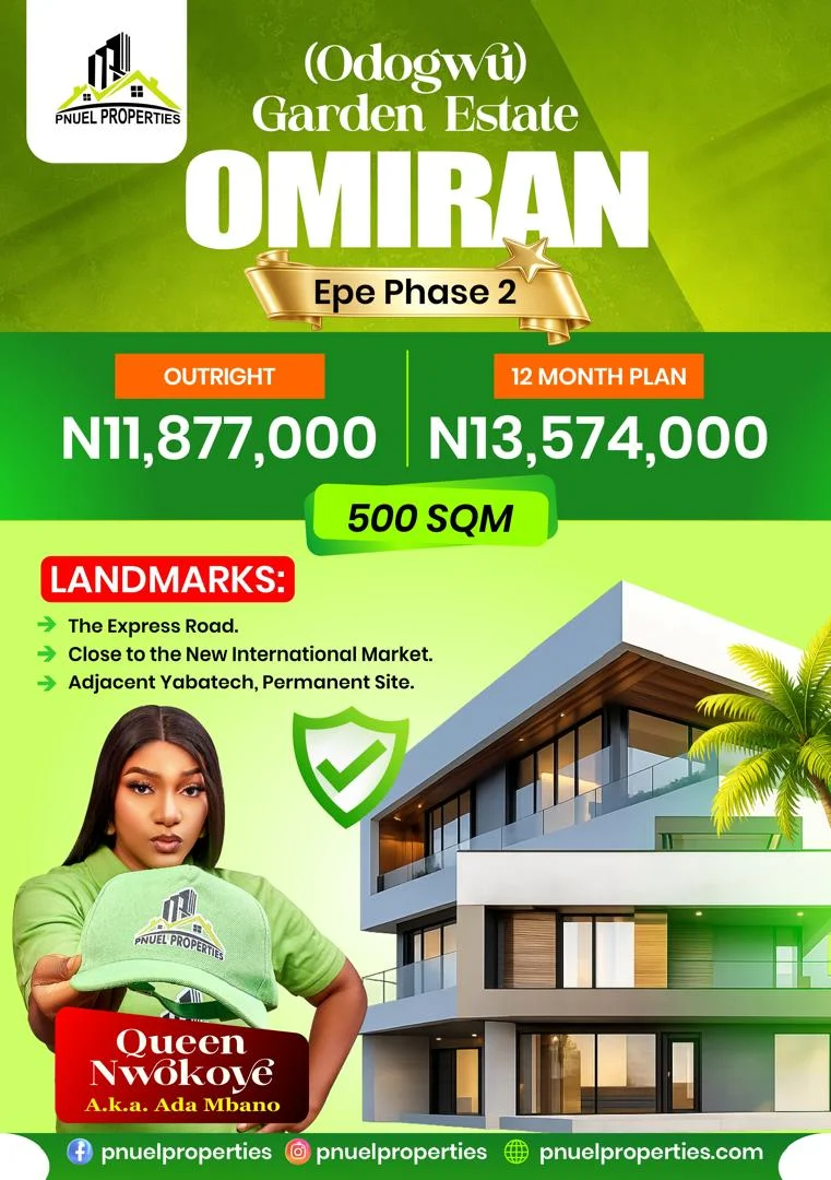 ODOGWU GARDEN ESTATE, OMIRAN, EPE PHASE 2 in Lagos