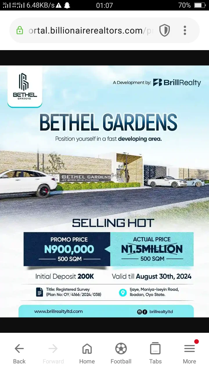 Registered survey in Oyo